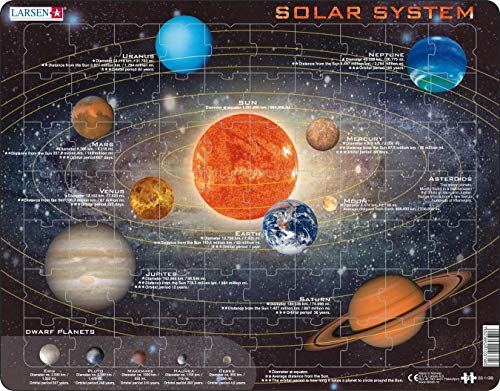 Larsen SS1 Sonnensystem, Englisch Ausgabe, Rahmenpuzzle mit 70 Teilen von Larsen