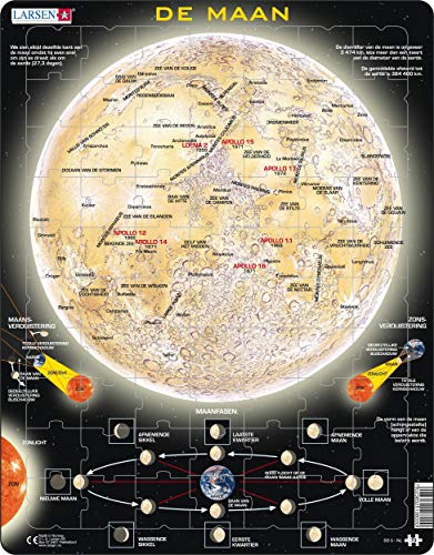 Larsen SS5 Der Mond, Niederländisch Ausgabe, Rahmenpuzzle mit 70 Teilen von Larsen