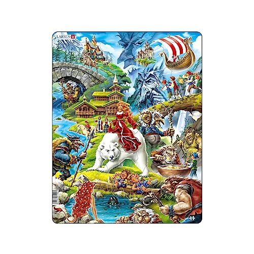 Larsen US23 Rahmenpuzzle für Kinder I Trolle & andere nordische Sagenwesen I Puzzle ab 3 Jahre I Schönes Kinderpuzzle mit 30 Teilen I Spielen & Lernen Larsen US23 Rahmenpuzzle für Kinder I Trolle & andere nordische Sagenwesen I Puzzle ab 3 Jahre I Schönes Kinderpuzzle mit 30 Teilen I Spielen & Lernen von Larsen