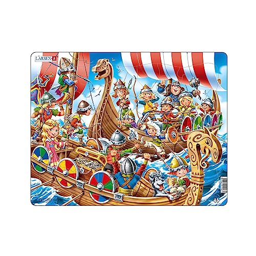 Larsen US41 Rahmenpuzzle für Kinder I Fröhliche Kinder Spielen Wikinger I Puzzle ab 3 Jahre I Tolles Kinderpuzzle mit 30 Teilen I Spiel, Spaß & Lernen Larsen US41 Rahmenpuzzle für Kinder I Fröhliche Kinder Spielen Wikinger I Puzzle ab 3 Jahre I Tolles Kinderpuzzle mit 30 Teilen I Spiel, Spaß & Lernen von Larsen