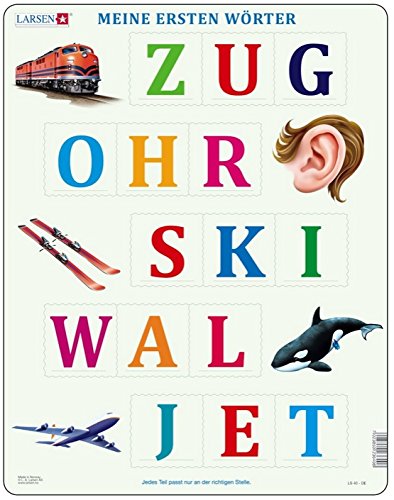 Puzzle 15 Teile - Rahmenpuzzle - Meine ersten Wörter von Larsen