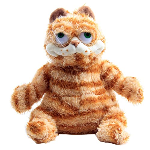 Laruokivi Lebensechte Fat Orange Katze Plüsch Fat Kitten Gefüllte Tiere Spielzeug Gelb Tabby Katze Kitty Spielzeug Kinder Weihnachten Geburtstagsgeschenke von Laruokivi