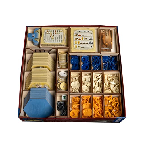 Laserox Sortiereinsatz Catan Organizer/Insert für Catan Spiel Box + Seefahrer von Laserox