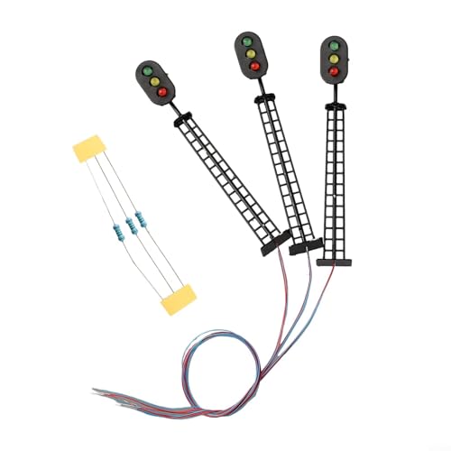 3 x OO Gauge Eisenbahnlicht-Signalsystem mit 312 Volt DC für Vorverdrahtung von Lastdaytime