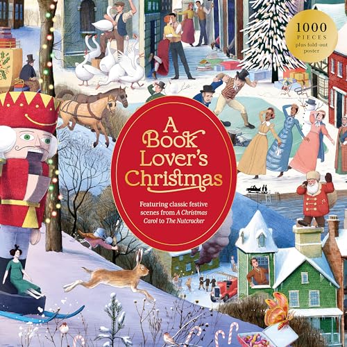 A Book Lover´s Christmas: A 1000-piece Jigsaw Puzzle von Laurence King Pub