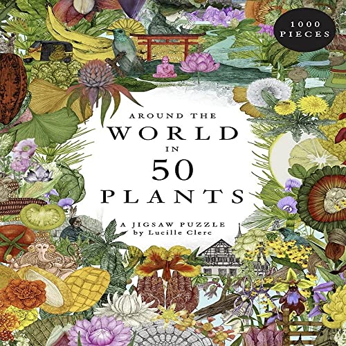 Around The World in 50 Plants 1000 Piece Puzzle: A 1000-piece Jigsaw Puzzle, Yellow von Laurence King