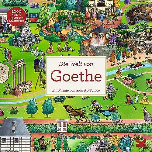 Laurence King Die Welt von Goethe 1000 Teil-Puzzle, Gelb, S von Laurence King