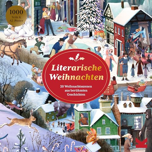 Laurence King Literarische Weihnachten, 9783962444310 Weihnachtsmann 1000-Teile-Puzzle, bunt von Laurence King