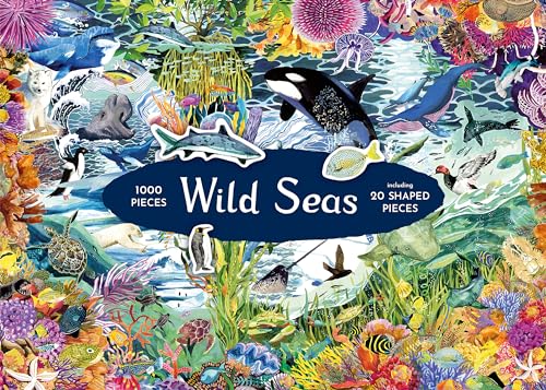 Laurence King Wild Seas Jigsaw: Stories of Nature's Greatest Comebacks: 1000 Piece Jigsaw with 20 Shaped Pieces von Laurence King