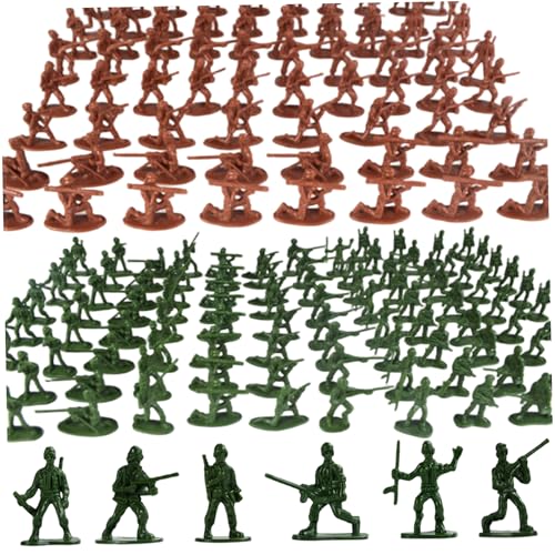 Armee -Männer Spielzeugsoldaten, 200pcs Plastikarmee Männer 12 Models gemischte Spielzeugsoldaten einfallsreiche Spiel Actionfiguren für Kinder 3 Jahre Up Armee -Männer Spielzeugsoldaten, 200pcs Plastikarmee Männer 12 Models gemischte Spielzeugsoldaten einfallsreiche Spiel Actionfiguren für Kinder 3 Jahre Up von Lawnrden