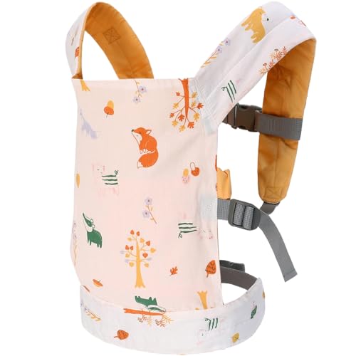 Lawnrden Babypuppenträger, original wiedergeborene Babys Doll Träger, Blumenmuster Baumwollpuppenträger mit Einstellbarer Schnalle, Babypuppen-Stofftierträger für 2-6 Jahre Little Girls von Lawnrden