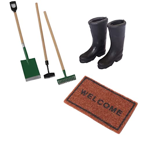 Lawnrden Dollhouse Farm Werkzeuge Miniaturgarten Regenstiefel Teppichzubehör Arbeiten Mini -Modell Simulation | Simulationsspielzeug Lawnrden Dollhouse Farm Werkzeuge Miniaturgarten Regenstiefel Teppichzubehör Arbeiten Mini -Modell Simulation | Simulationsspielzeug von Lawnrden