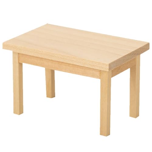 Lawnrden Dollhouse Tisch, Puppenhausmöbel, 1:12 Hölzer Mini -Tisch, Simulationsminiaturen für Zuhause Lawnrden Dollhouse Tisch, Puppenhausmöbel, 1:12 Hölzer Mini -Tisch, Simulationsminiaturen für Zuhause von Lawnrden