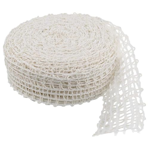 Lawnrden Fleischnetzbrötchen, elastisches geräuchertes Fleisch Geflügel Schinken Netting Fleisch Butcher Schnurrolle Wickelnetz für Küchenfleischwurst Machen Kochen trocknen BBQ /164ft von Lawnrden