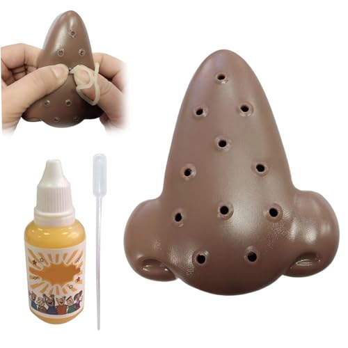 Lawnrden Pickle Poping Stress Relief Toy, Drücken Sie Schweineköpfe in der Nase aus, um Stress neuartige Spielzeuge mit 30 ml nachfüllbarer Pickel und Tropfen für Kinder Erwachsene zu lindern von Lawnrden