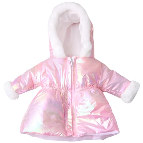 Lawnrden Puppenkleidung, Winter -Outfit, Lange Manteljacke, 18 Zoll Babypuppenkleidung, DIY -Kapuzepuppenkleidung mit Reißverschluss für amerikanische Mädchen Puppe von Lawnrden