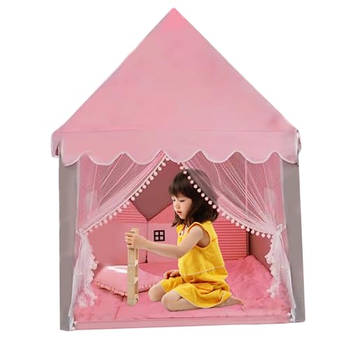 Prinzessin Castle Play Tent, Kinderspielhaus, Indoor & Outdoor -Kleinkindzelt, Prinzessin & Prince Castle Playhouse Fairy Geschenkzelt für Mädchen und Jungens von Lawnrden