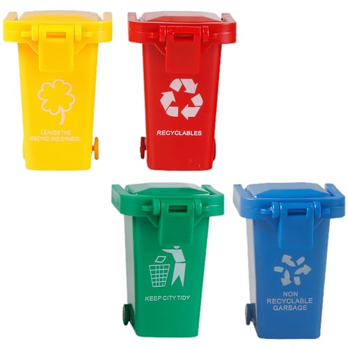 Spielzeugmüll Dosen, 4pcs/Set Mini Müll können helle Farbmüllsortierspiel Spielzeugdosen Interacive Lernmüll Sicherheit Mini Recycling -Behälter für Kindergeschenke Spielzeugmüll Dosen, 4pcs/Set Mini Müll können helle Farbmüllsortierspiel Spielzeugdosen Interacive Lernmüll Sicherheit Mini Recycling -Behälter für Kindergeschenke von Lawnrden