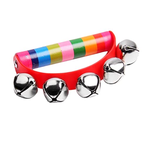 Tambourin -Handbell, Frühes Bildungsmusikinstrument Rhythmus schüttelt kleines Jingle Bell -Werkzeug von Lawnrden