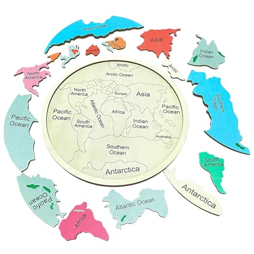 World Map Puzzle mit Kontinenten & Ozeane 12 Zoll runde Holzkarte Interaktive Puzzle für Kinder Lernen Bildungsspielzeug für Jungen & Mädchen |.Für Kinder World Map Puzzle mit Kontinenten & Ozeane 12 Zoll runde Holzkarte Interaktive Puzzle für Kinder Lernen Bildungsspielzeug für Jungen & Mädchen |.Für Kinder von Lawnrden