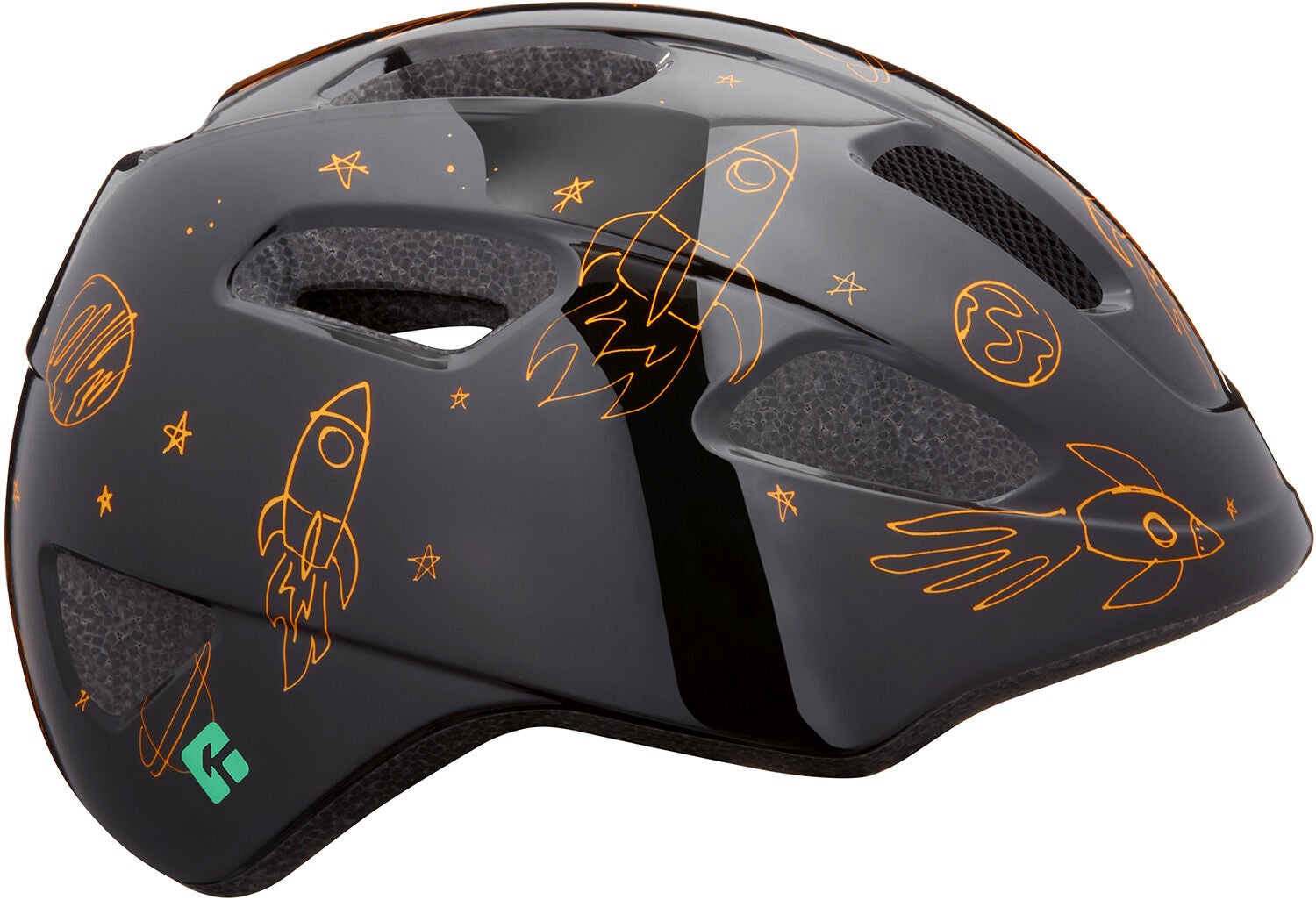 Lazer Pnut KC Fahrradhelm für Kinder von 1-5 Jahren, Flying Rocket, XS von Lazer