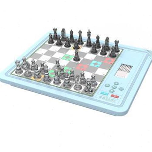 Elektronisches Schachspiel, Elektronisches Schachspiel mit 3 Spielmodi, KI-Gegner, Elektronisches Schachspiel für Kinder, Erwachsene, Anfänger (Blue) von Lazmin112