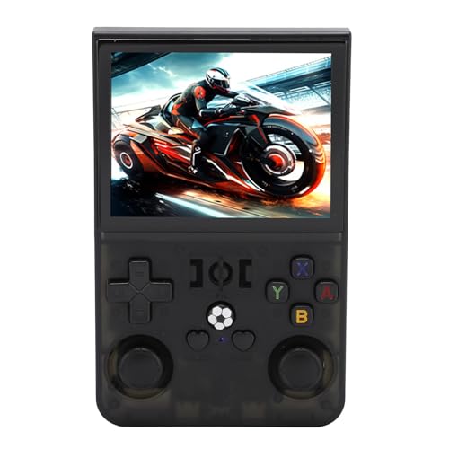 Handheld-Gamepad-Spielekonsole, Retro-Videospielkonsole mit Zwei 3D-Joysticks, 3,5-Zoll-IPS-Bildschirm, 4000-mAh-Akku, Unterstützt 11 Emulatorspiele (128GB) von Lazmin112