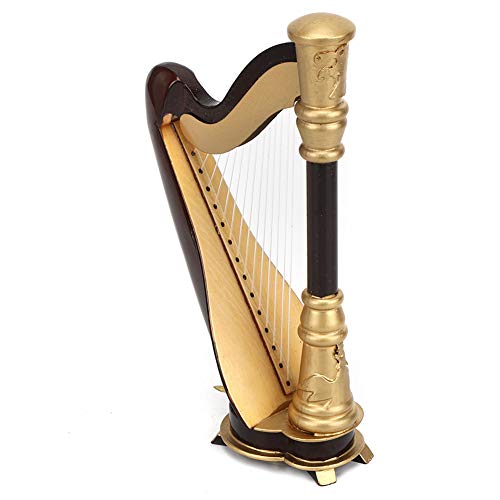 Lazmin112 16cm Holzminiatur-Harfenmodell, Mini-musikinstrumentenmodell, MIT Mangeler VerarTung, Schön und Umweltfreundlich Lazmin112 16cm Holzminiatur-Harfenmodell, Mini-musikinstrumentenmodell, MIT Mangeler VerarTung, Schön und Umweltfreundlich von Lazmin112