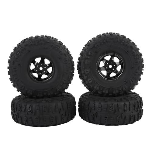 Lazmin112 RC Crawler Tire, Ausgezeichneter Grip RC -Reifen -Set für Upgrade (Black) von Lazmin112