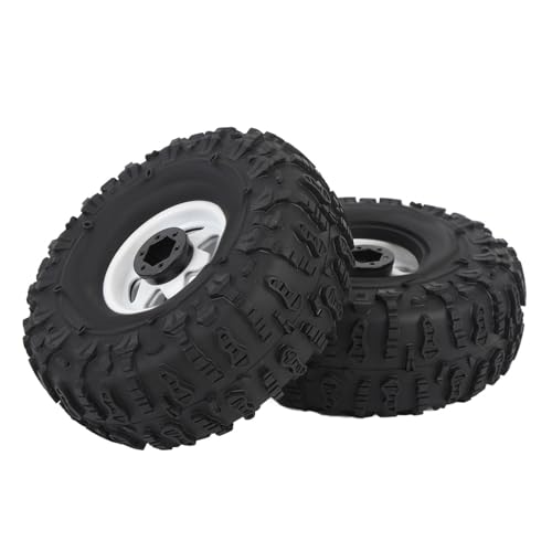 Lazmin112 RC Crawler Tire, Ausgezeichneter Grip RC -Reifen -Set für Upgrade (White) von Lazmin112