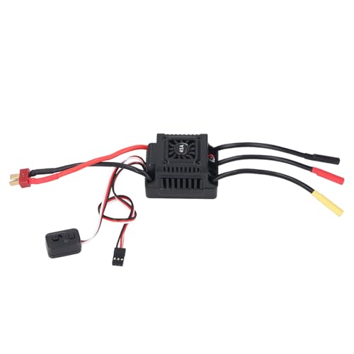 Lazmin112 RC Electronic Speed ​​Controller, Wasserdicht Alle Wettersicherheitssicherheit Leicht zu Installieren Bürstenloser RC ESC für 1/10 1/12 1/14 1/16 RC CAR BIPERLAS Motor (45A) von Lazmin112