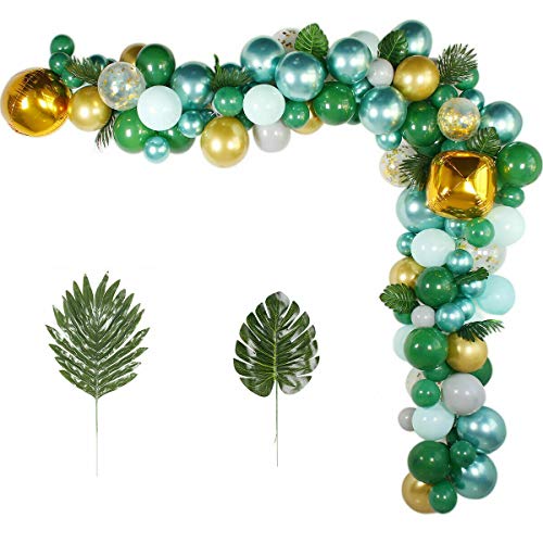 Lbvzxkad 167 Stücke Jungle Grün Balloon Arch Girlande Kit Baby Geburtstags Feier von Lbvzxkad