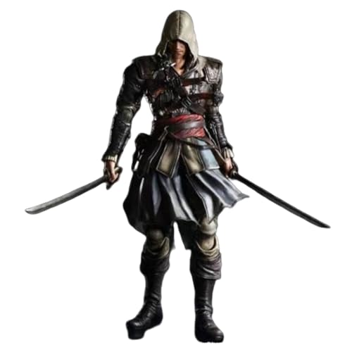 LcYxxJJ Edward Kenway Figur Statuen 27 cm PVC Actionfiguren Modell Anime Collection Desktop Dekoration Sammlerstücke von LcYxxJJ