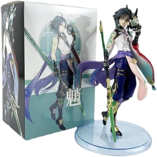 LcYxxJJ Genshin Impact Figuren, Xiao Figur Statuen 18 cm PVC Actionfiguren Modell Anime Collection Desktop Dekoration Sammlerstücke von LcYxxJJ