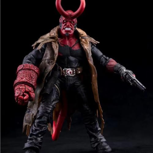 LcYxxJJ Hellboy Figur Statuen, 18 cm, PVC-Actionfiguren, Modell, Anime-Kollektion, Desktop-Dekoration, Sammlerstücke von LcYxxJJ