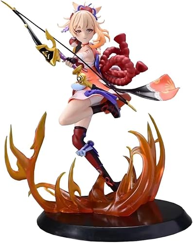 LcYxxJJ Keqing Figur Statuen, 27 cm, PVC-Actionfiguren, Modell, Anime-Kollektion, Desktop-Dekoration, Sammlerstücke (A) von LcYxxJJ