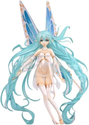 LcYxxJJ Prinzessin Hatsune Grüner Schmetterling Figur Statuen 35 cm PVC Actionfiguren Modell Anime Collection Desktop Dekoration Sammlerstücke von LcYxxJJ