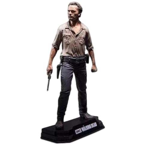 LcYxxJJ Styling-Figur Negan Rick Sheriff Daryl, 15 cm, PVC-Actionfiguren, Modell, Anime-Kollektion, Desktop-Dekoration, Sammlerstücke (Sheriff Rick) von LcYxxJJ