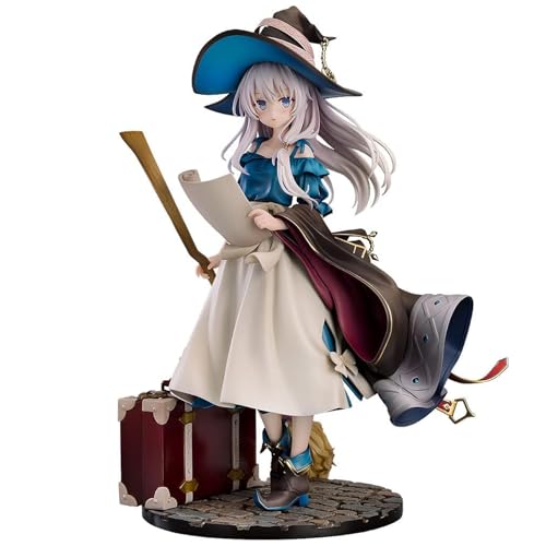 LcYxxJJ Wandering Witch: The Journey of Elaina Figur Statuen 25 cm PVC Actionfiguren Modell Anime Collection Desktop Dekoration Sammlerstücke von LcYxxJJ