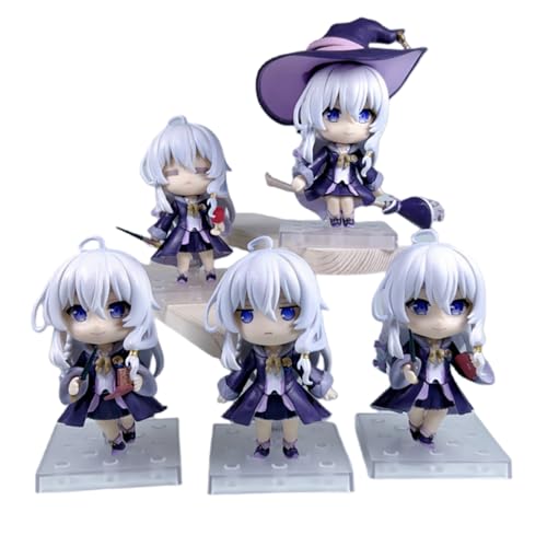 LcYxxJJ Wandering Witch: The Journey of Elaina Figure Statues 11cm PVC Action Figures Model Anime Collection Desktop Decoration Collectibles von LcYxxJJ