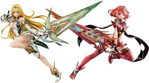 LcYxxJJ Xenoblade 2 Figuren, Statuen, 27 cm, Actionfiguren, Modell, Anime-Kollektion, Desktop-Dekoration, Sammlerstücke (A+B) von LcYxxJJ