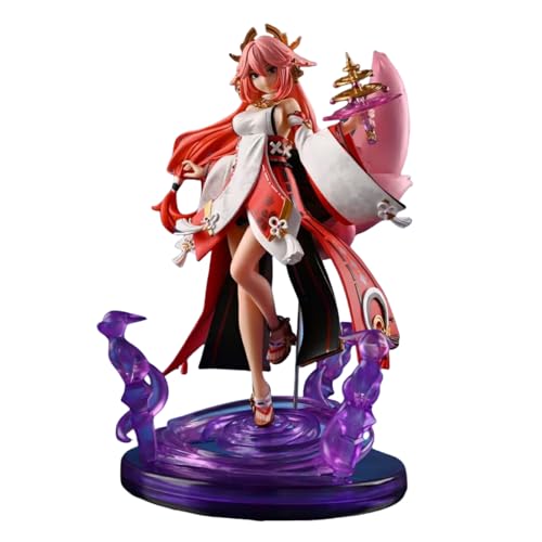 LcYxxJJ Yae Miko-Figur, Statuen, 24 cm, PVC-Actionfiguren, Modell, Anime-Kollektion, Desktop-Dekoration, Sammlerstücke von LcYxxJJ