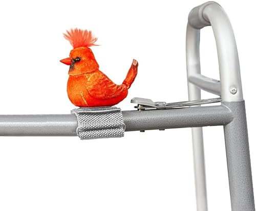 JOY FOR ALL Walker Squawker, fröhlicher animatronischer Vogel, interaktiver Begleiter, Lauflernzubehör, erinnert Sie daran, Ihren Lauflernwagen Nicht zu vergessen - Cardinal von JOY FOR ALL