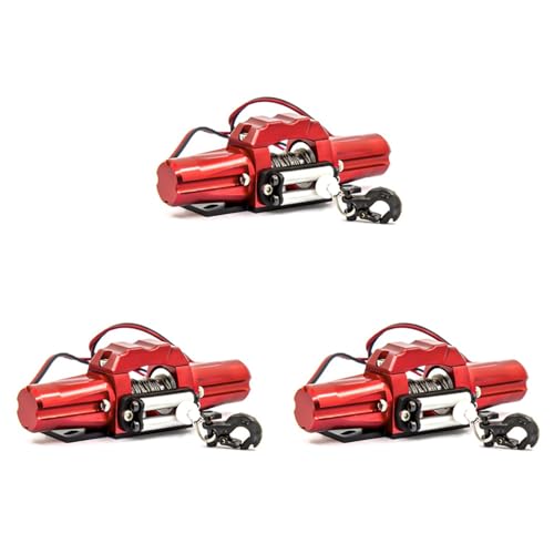 Lckiioy 3X Doppelmotor Metall Simulierte Winde für 1/10 RC Raupenwagen D90 Axial SCX10 TRX4 KM2 Teile Zubehör von Lckiioy