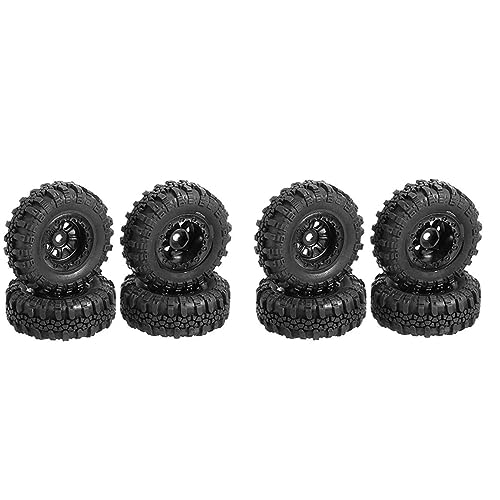 Lckiioy 8 Stück 47X18mm Felgen Reifen Reifen Satz für Axial SCX24 90081 AXI00001 1/24 RC Crawler Auto Upgrade Teile Zubehör von Lckiioy