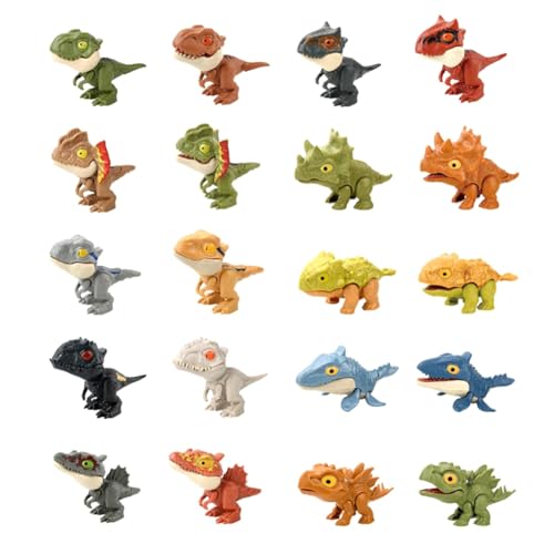 Lckiioy Finger Dinosaurier Tricky Tyrannosaurus Modell Beißende Hand Jurassic Dino Spielzeug für Kinder Tier Bewegliche Gelenke Geschenk von Lckiioy