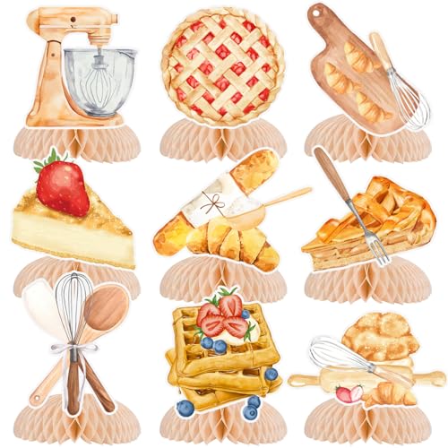 9 Stück Cutie Pie Baby Shower Honeycomb Mittelstücke Cutie Pie Party Favors Geburtstag Party Dekorationen Cutie Pie Tafelaufsätze Dekorationen Zubehör für Kinder Teenager Jungen Mädchen Babyparty von Lcnjscgo