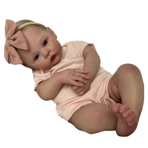 Ldabrye 18 Zoll Handgezeichnete Neugeborene Babypuppe Handwaschbare Wiedergeburtsmädchen Babypuppe Mit Beweglichen Armen Und Beinen Mädchenpuppe In Babygröße von Ldabrye