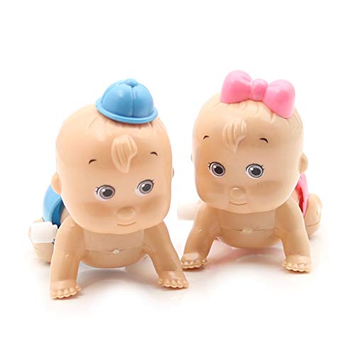 Ldabrye 1pc Junge Mädchen Krabbeln Crawl Clockwork Für Up Spielzeug Für Baby Kinder Party G von Ldabrye