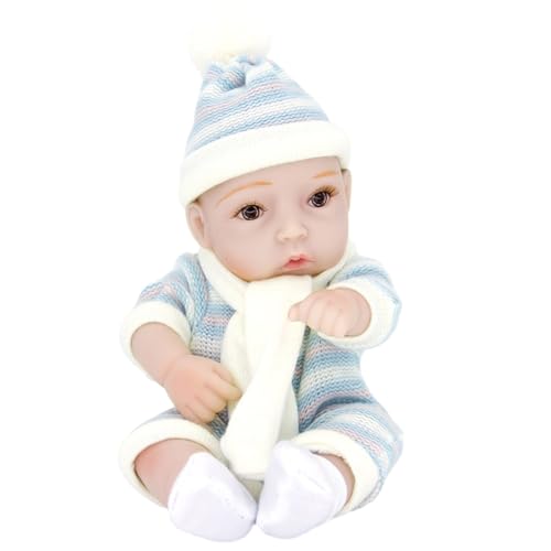 Ldabrye 28 cm Baby Wiedergeburtspuppe Handwaschbare Mit Beweglichem Arm Und Bein Weiche Kuschelpuppe Für Kleinkind Geburtstagsgeschenk Handgefertigt von Ldabrye